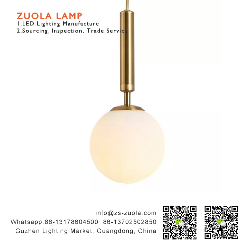 Glass ball pendant ceiling light factory in china, Guzhen