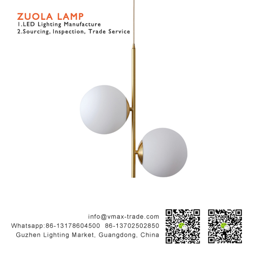 Glass ball pendant ceiling light factory in Guzhen Zhongshan